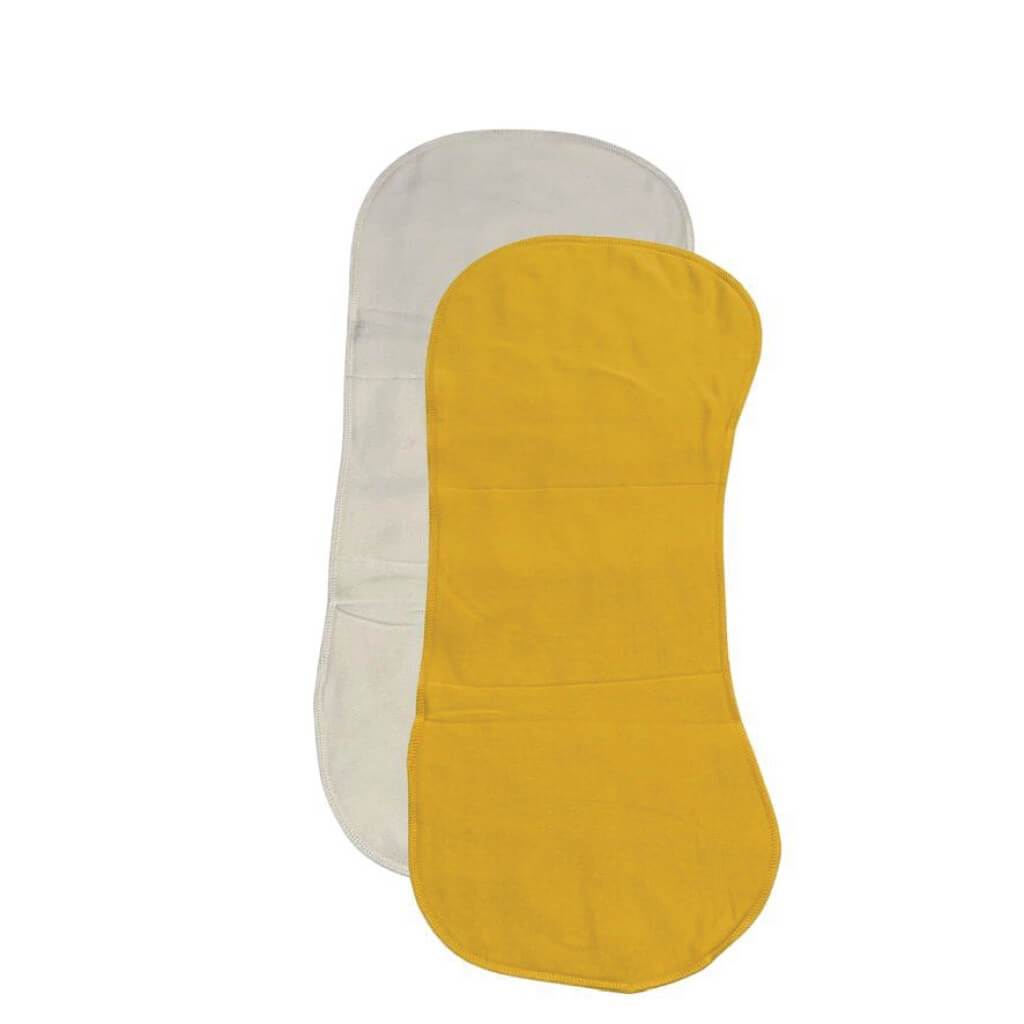 Burp Cloths - Sunshine Yellow/Cream